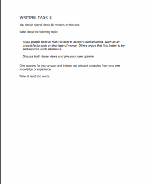 Writing Task 2