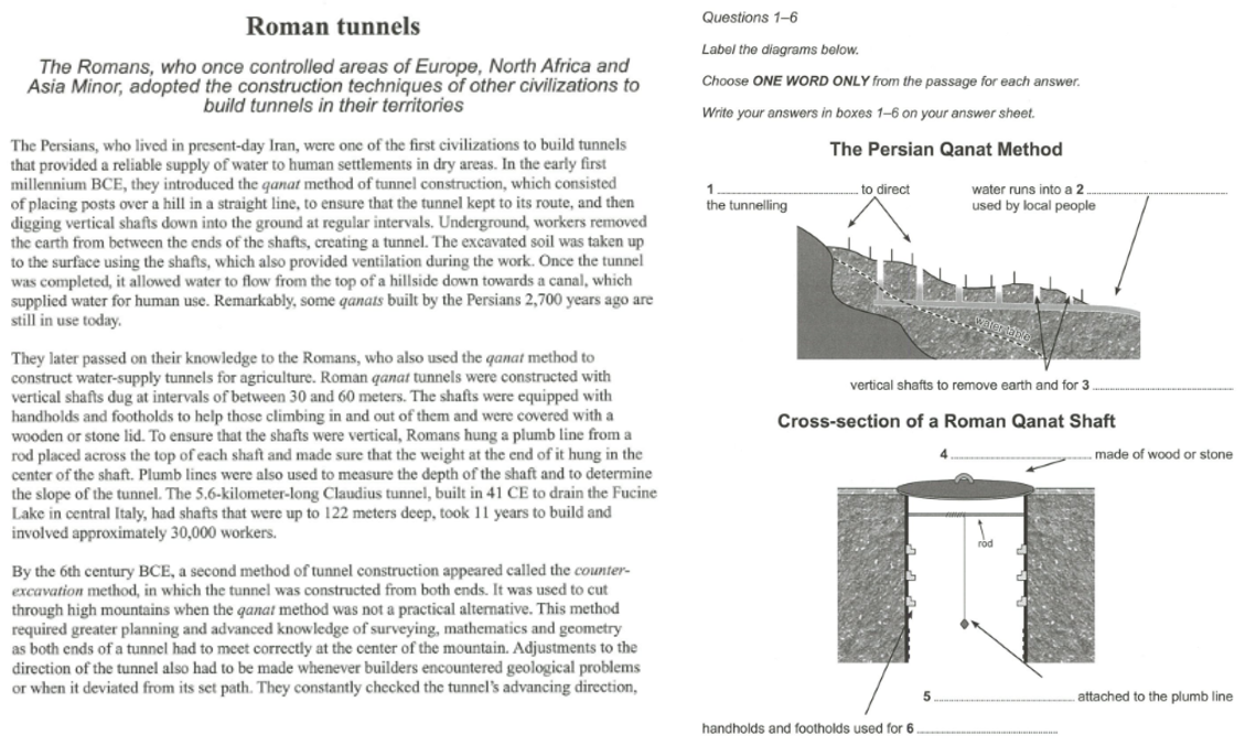 Reading Diagram Comletion Q