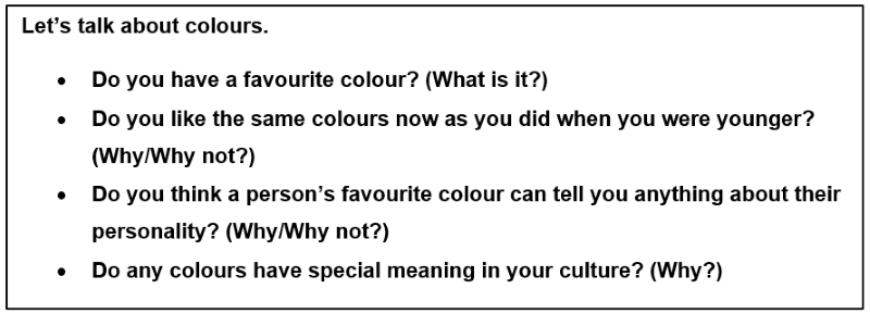 ielts Part 1 Speaking Test Qs