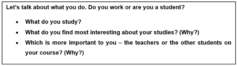 ielts Part 1 Speaking Test Qs