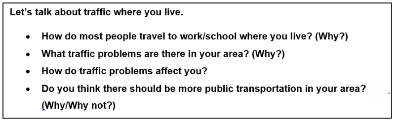 ielts Part 1 Speaking Test Qs