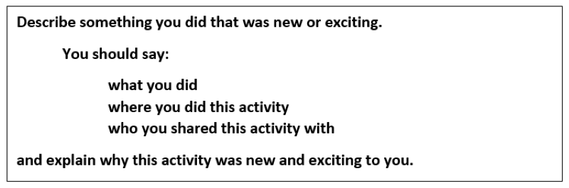 ielts Part 2 Speaking Test Qs