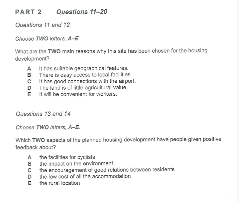 Listening missing information Q