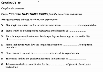 ielts reading sentence completion