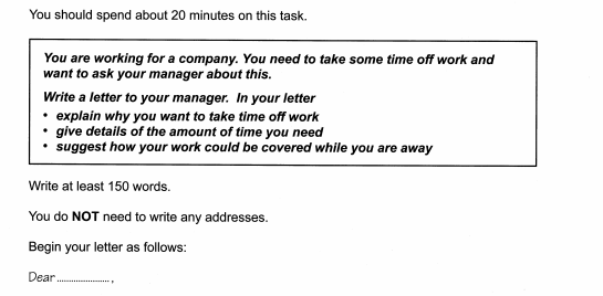 ielts writing test-1 general request letter